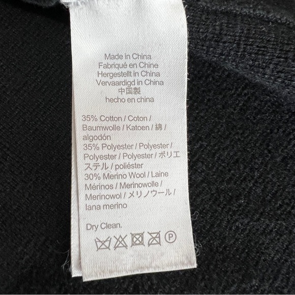 J. Crew Eloise Sweater-Blazer Open Front Cardigan Jacket L Black - Picture 3 of 6